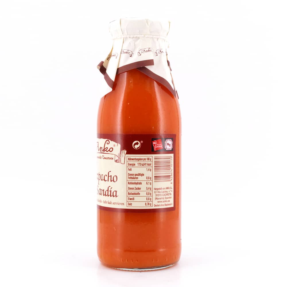 Anko Gazpacho de Sandia Tomaten-Wassermelonen Gazpacho 500 ml Produktbild