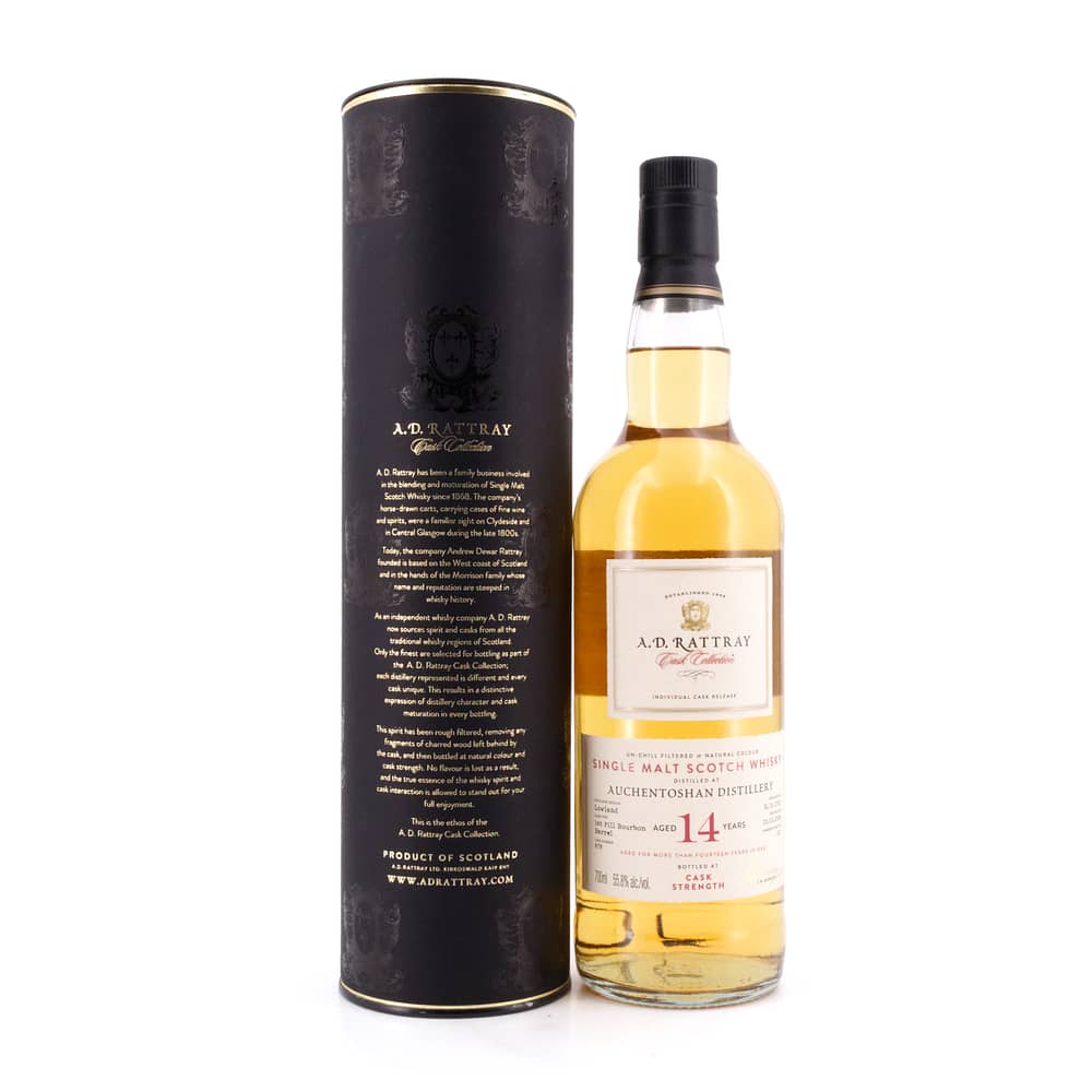 A.D. Rattray Auchentoshan 14 Jahre 1st Fill Bourbon Cask Strength 0,70 Liter/ 55.8% vol Produktbild