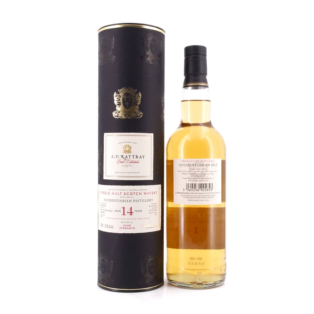 A.D. Rattray Auchentoshan 14 Jahre 1st Fill Bourbon Cask Strength 0,70 Liter/ 55.8% vol Produktbild