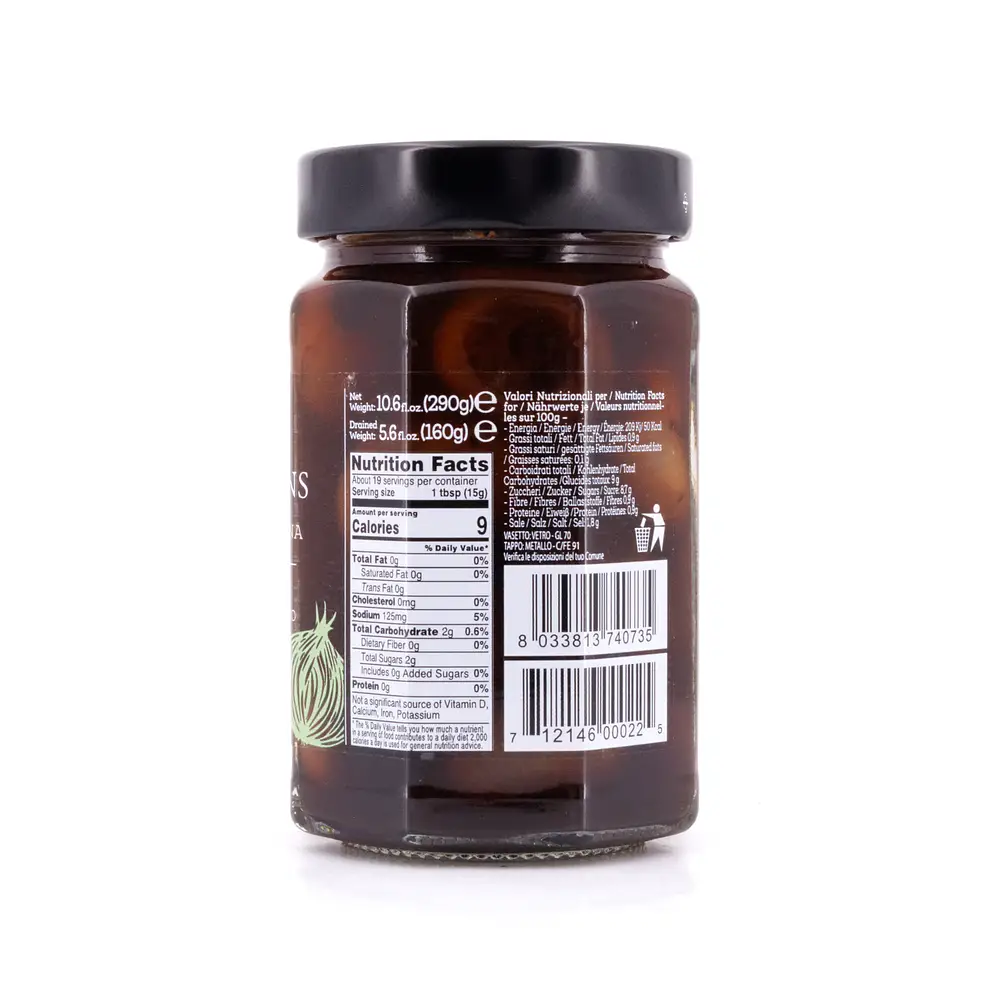Bellei Cipolline all 'Aceto Balsamico di Modena I.G.P.' Zwiebelchen in Balsamessig aus Modena 160 Gramm Abtropfgewicht Produktbild