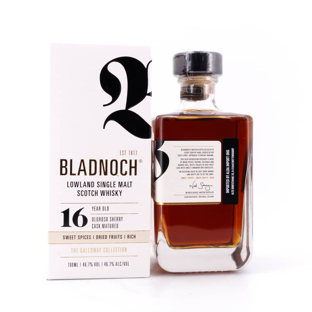 Bladnoch 16 Jahre Oloroso Sherry Casks 0,70 Liter/ 46.7% vol Produktbild