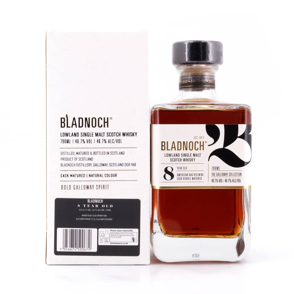 Bladnoch 8 Jahre Red Wine Casks 0,70 Liter/ 46.7% vol Produktbild