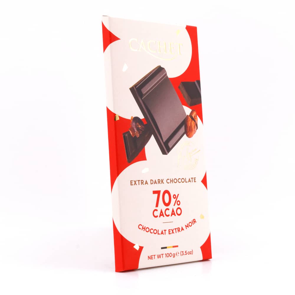 Cachet Extra Dark Chocolate 70% Cacao 100 Gramm Produktbild