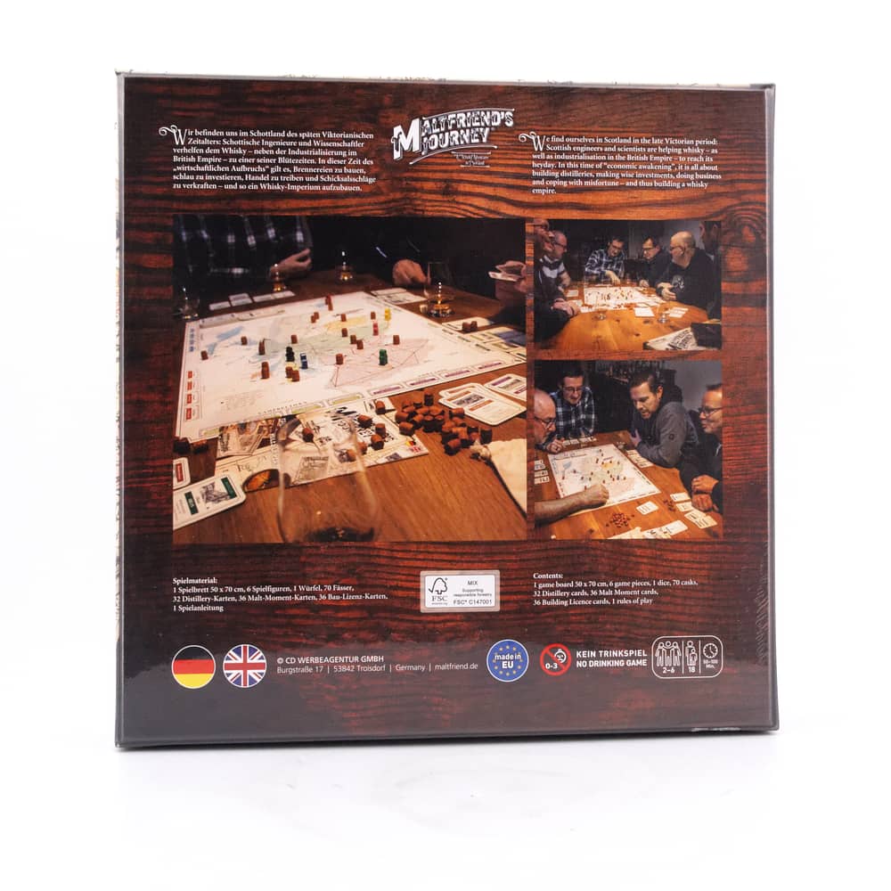 CD Werbeagentur Maltfriend's Journey Whisky-Brettspiel 1 Stück Produktbild