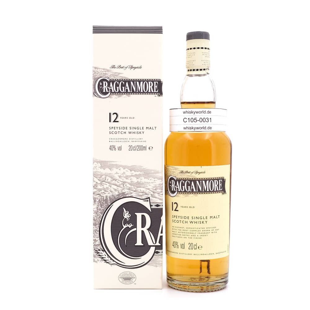 Cragganmore 12 Jahre Kleinflasche 0,20 Liter/ 40.0% vol Produktbild