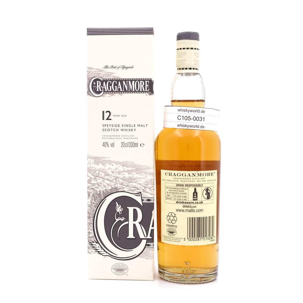 Cragganmore 12 Jahre Kleinflasche 0,20 Liter/ 40.0% vol Produktbild