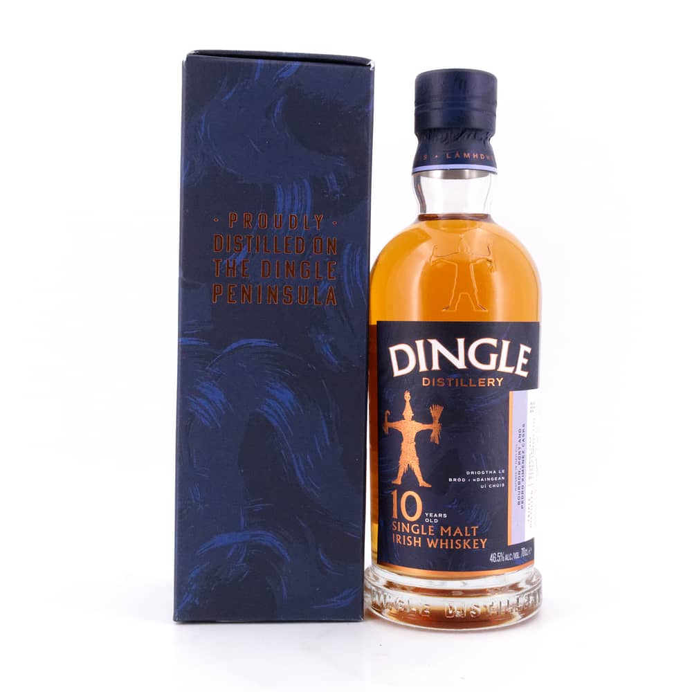 Dingle 10 Jahre  Single Malt Irish Whiskey Bourbon, Port & PX Sherry Cask 0,70 Liter/ 46.5% vol Produktbild
