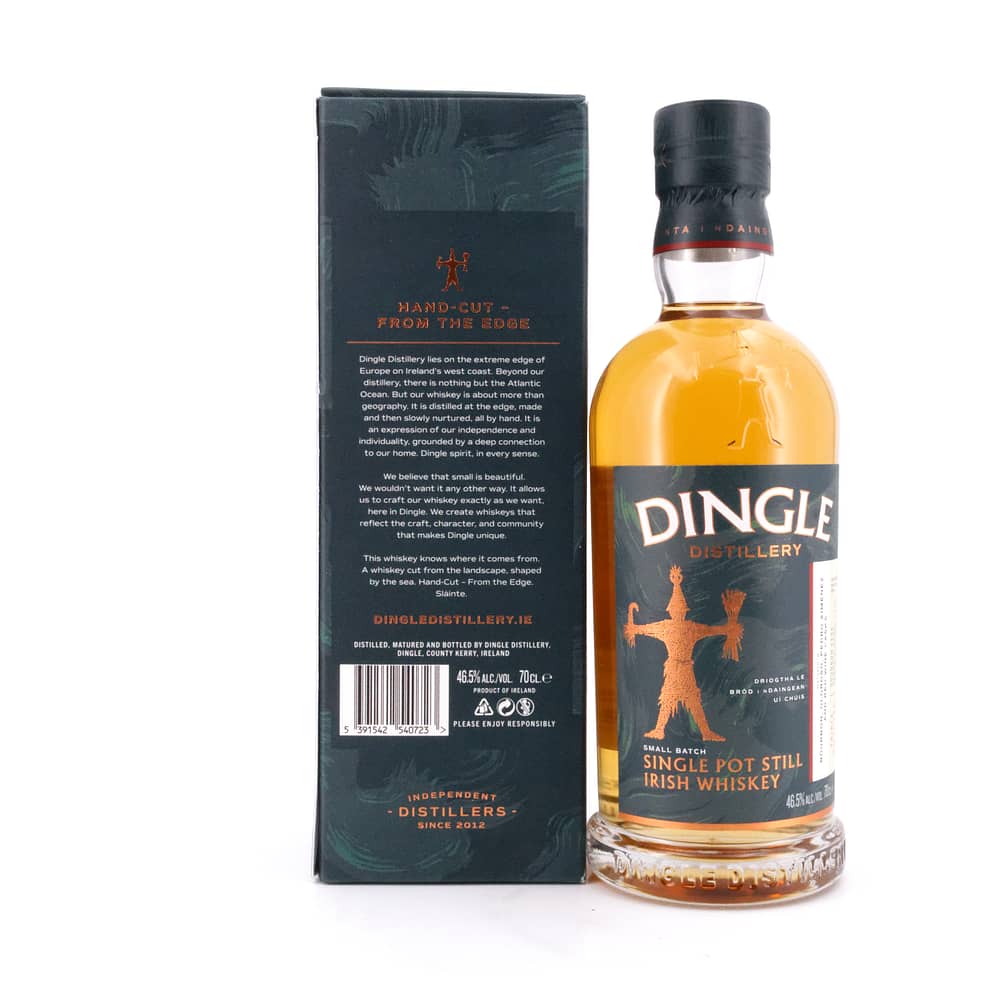 Dingle Single Pot Still Irish Whiskey Bourbon, Oloroso Sherry, PX Sherry & Red Wine Casks 0,70 Liter/ 46.5% vol Produktbild
