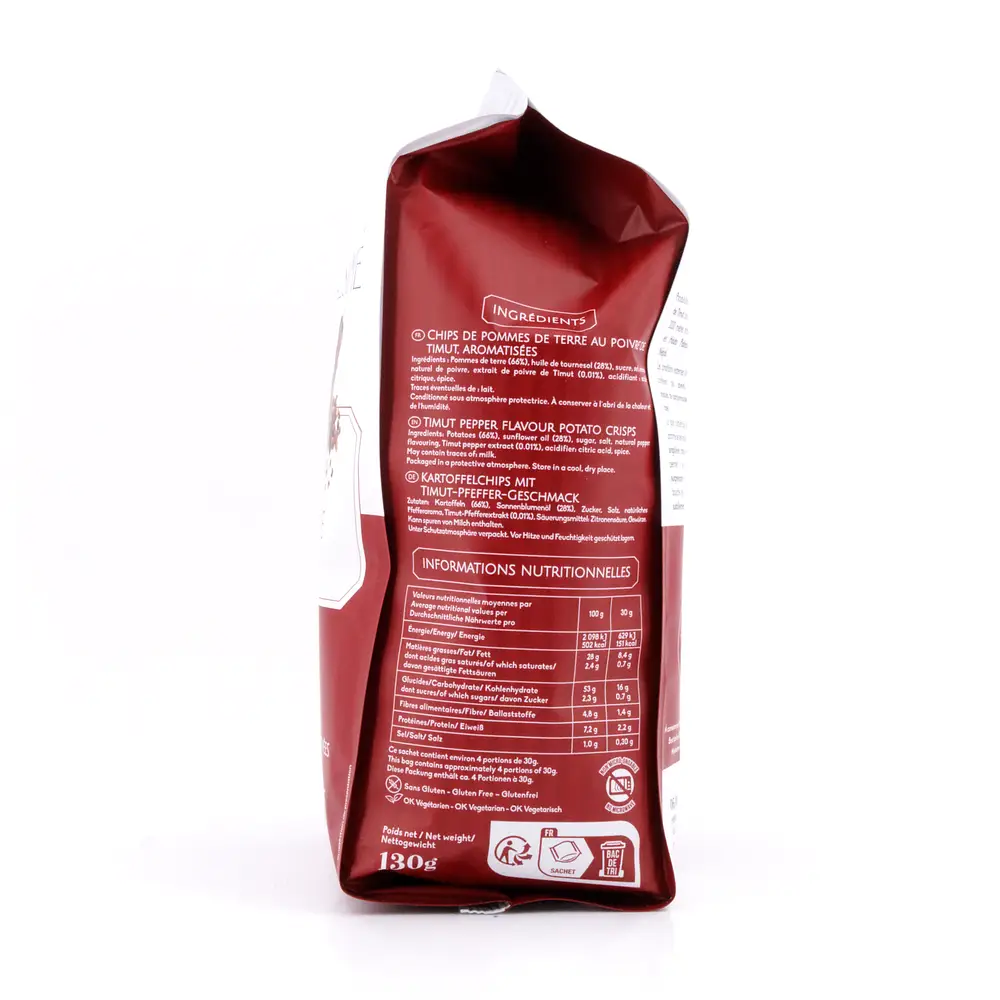 Domaine de la Croustille La Chips Millésime au Poivre de Timut Kartoffelchips mit Timut-Pfeffer-Geschmack 130 Gramm Produktbild