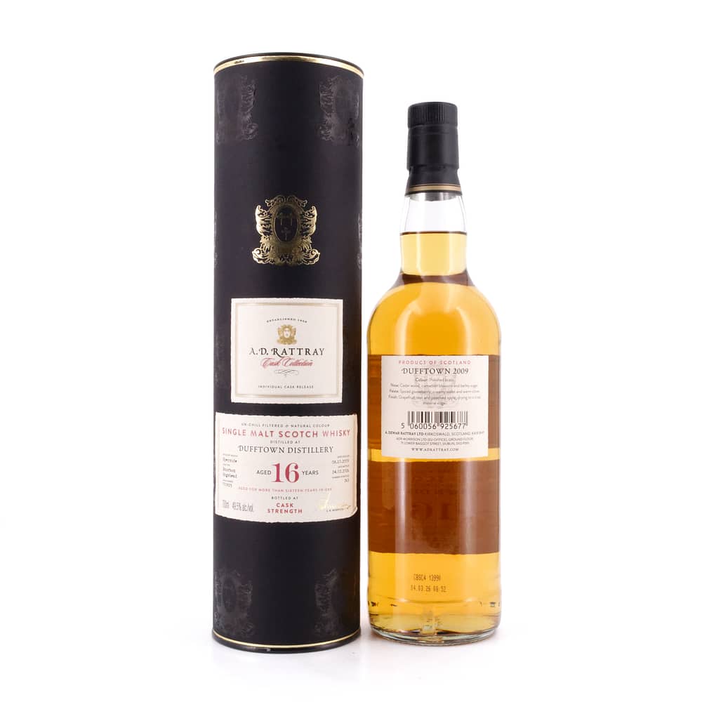 A.D. Rattray Craigellachie 16 Jahre Cask Strength Bourbon Hogshead 0,70 Liter/ 49.5% vol Produktbild