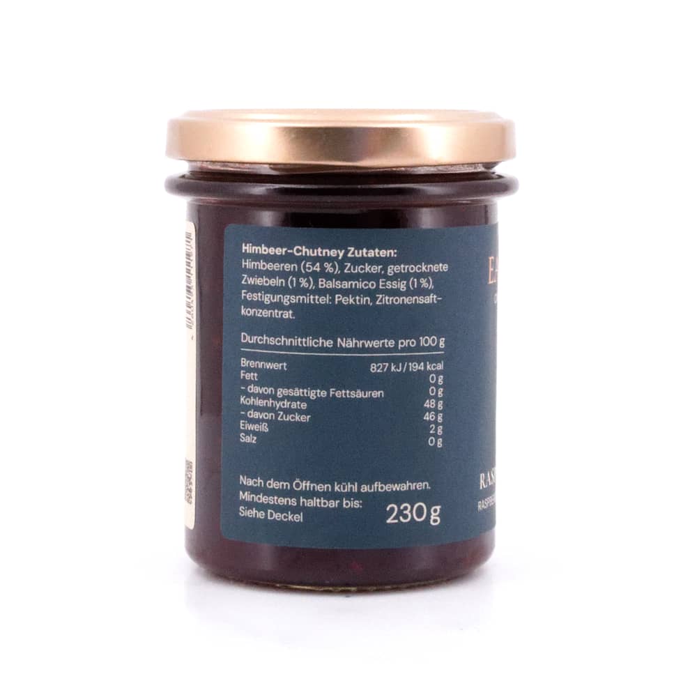 EASTON REED Raspberry Fine Pairing Himbeer-Chutney mit karamellisierten Zwiebeln & Balsamico 230 Gramm Produktbild