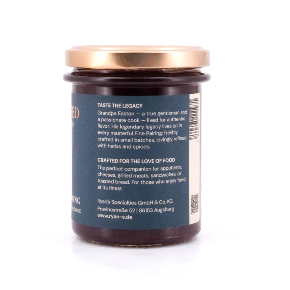 EASTON REED Raspberry Fine Pairing Himbeer-Chutney mit karamellisierten Zwiebeln & Balsamico 230 Gramm Produktbild