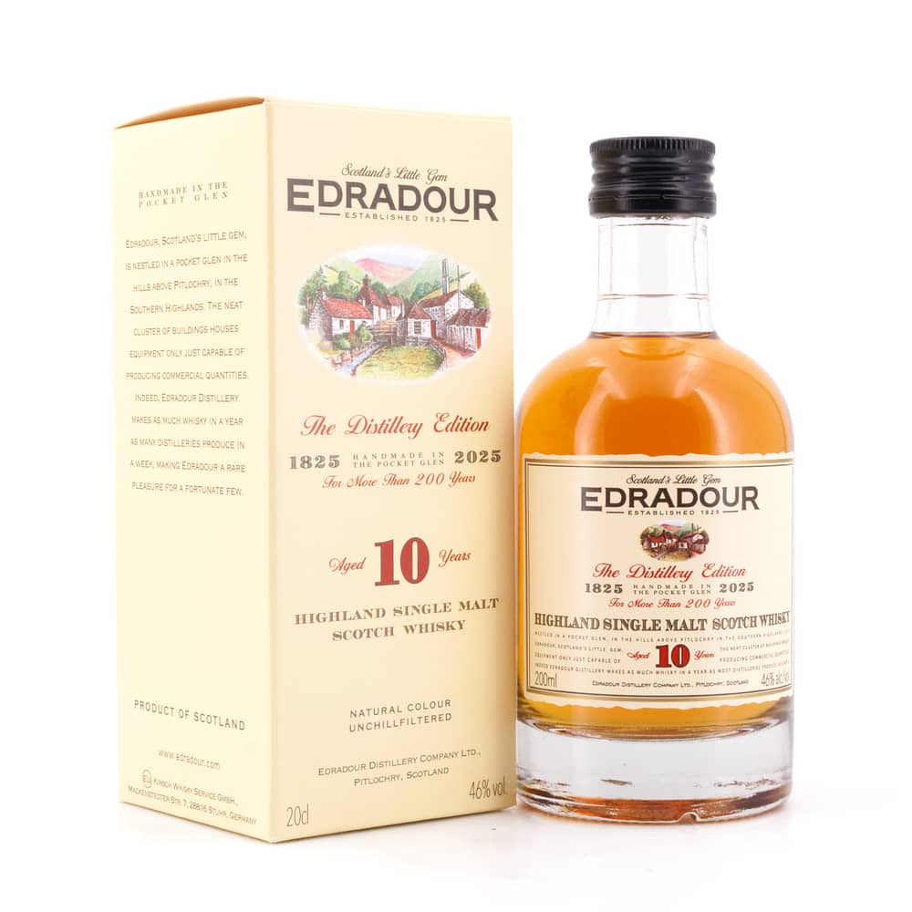 Edradour 10 Jahre Distillery Edition 200 Years Kleinflasche 0,20 Liter/ 46.0% vol Produktbild