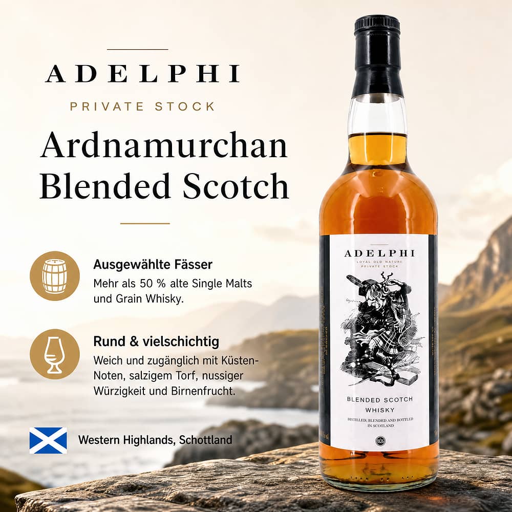Ardnamurchan Blended Scotch Private Stock 0,70 Liter/ 40.0% vol Produktbild