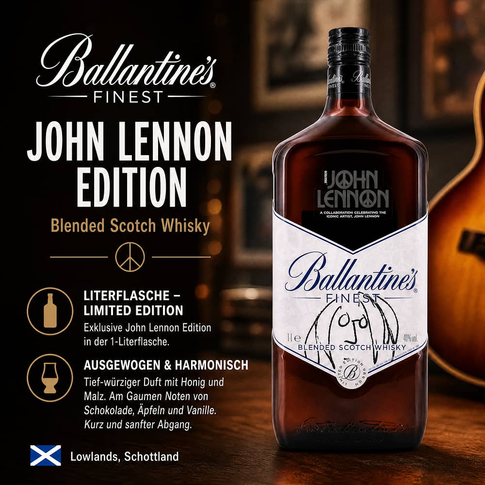 Ballantines Finest Literflasche John Lennon Edition 1 Liter/ 40.0% vol Produktbild