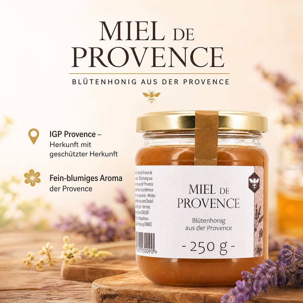 Beauharnais-CARLANT Miel de Provence IGP Provencehonig 250 Gramm Produktbild