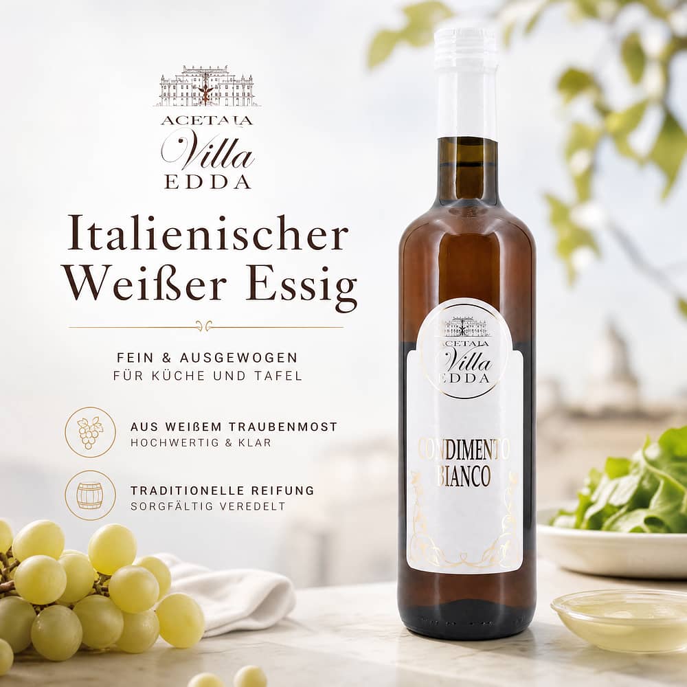Bellei Condimento Bianco weißer Essig 0,50 Liter Produktbild