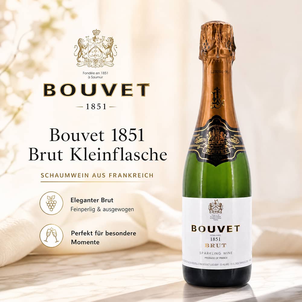 Bouvet 1851 Brut Kleinflasche 0,375 Liter/ 12.5% vol Produktbild
