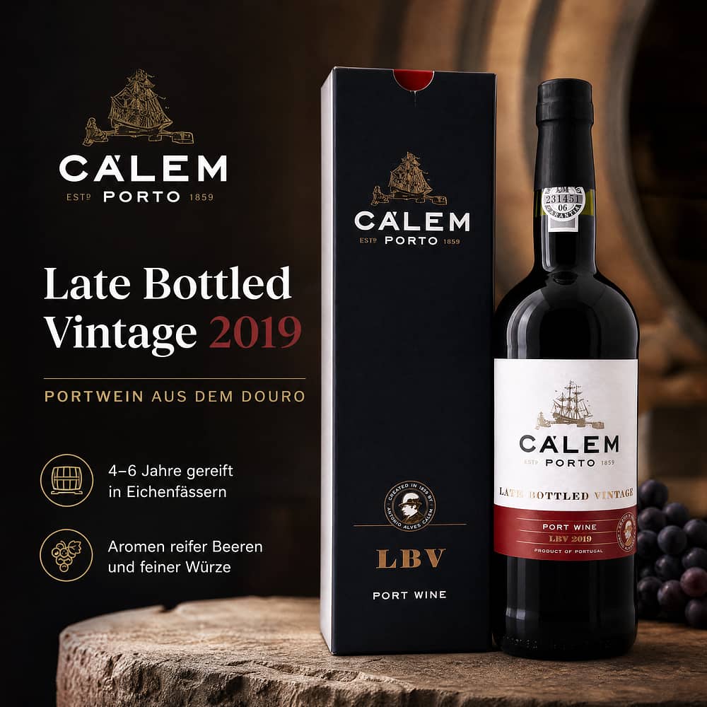 Cálem Late Bottled Vintage Jahrgang 2019 0,750 Liter/ 20.0% vol Produktbild