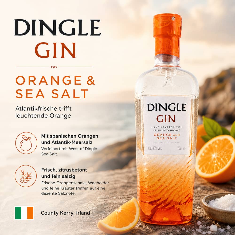 Dingle Gin Orange & Sea Salt 0,70 Liter/ 40.0% vol Produktbild