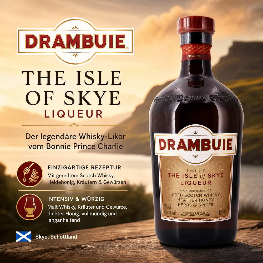 Drambuie The Isle of Skye Liqueur Literflasche 1 Liter/ 40.0% vol Produktbild