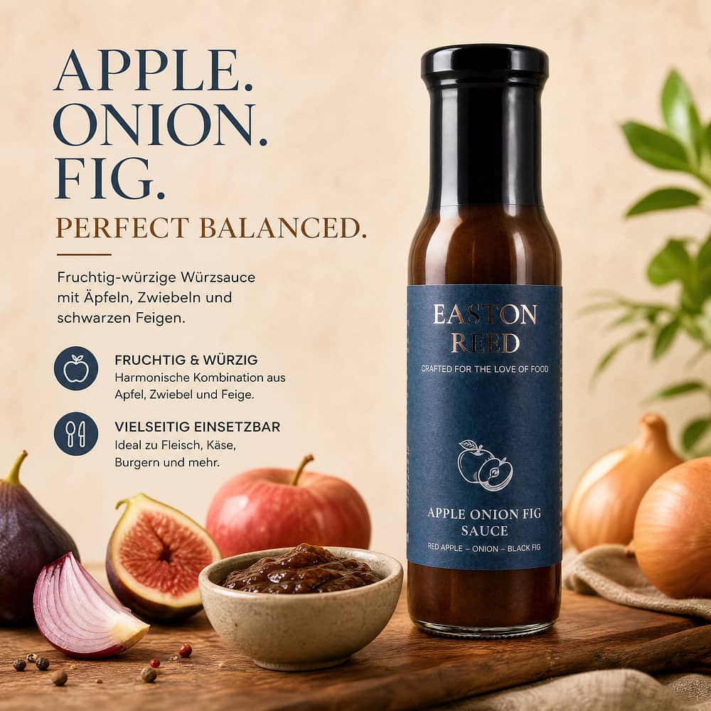 EASTON REED Apple Onion Fig Sauce 0,260 Liter Produktbild