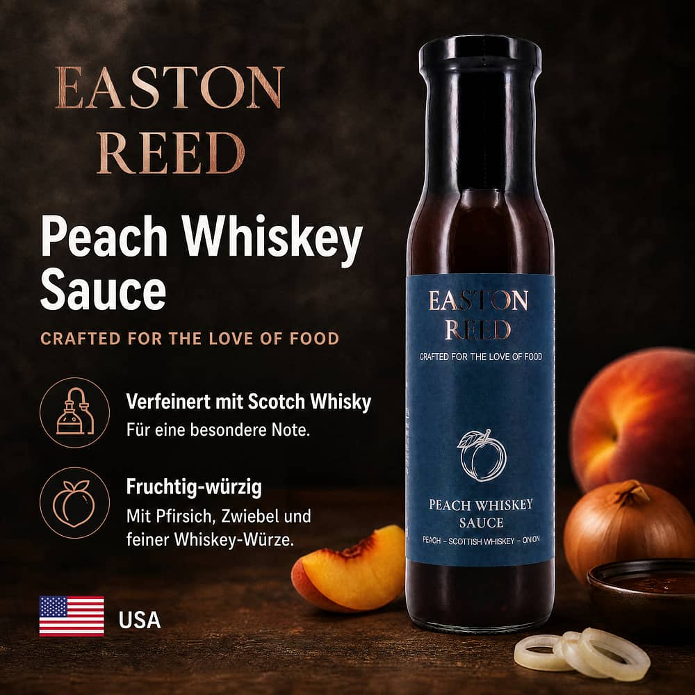 EASTON REED Peach Whiskey Sauce 0,260 Liter Produktbild