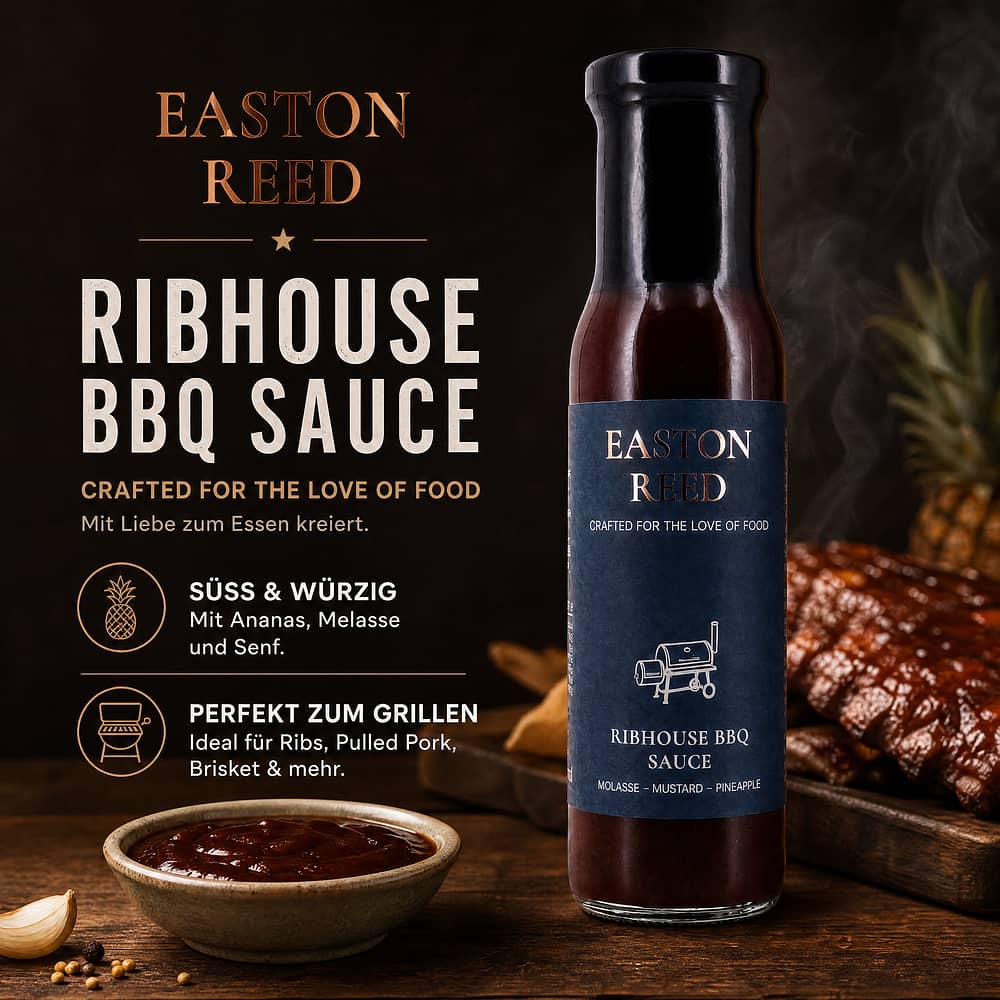 EASTON REED Ribhouse BBQ Sauce 0,260 Liter Produktbild