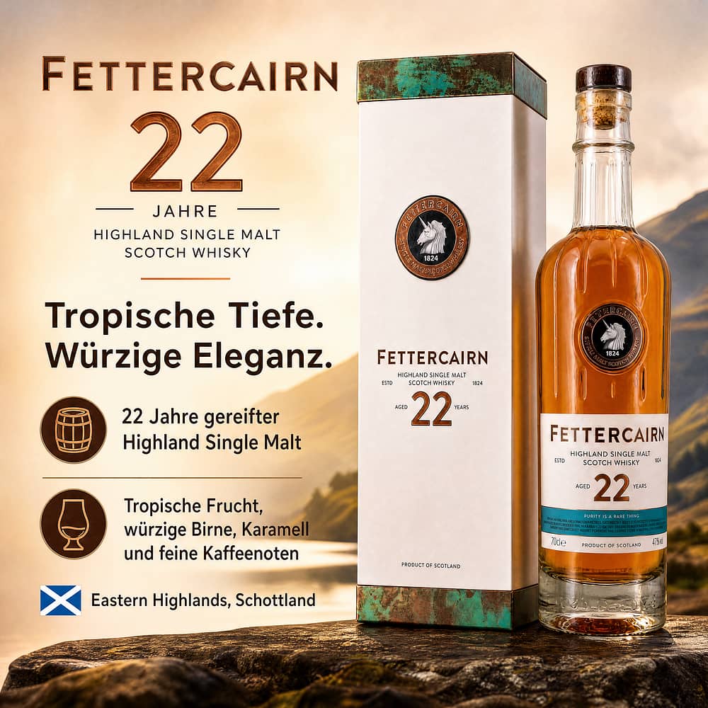 Fettercairn 22 Jahre 0,70 Liter/ 47.0% vol Produktbild