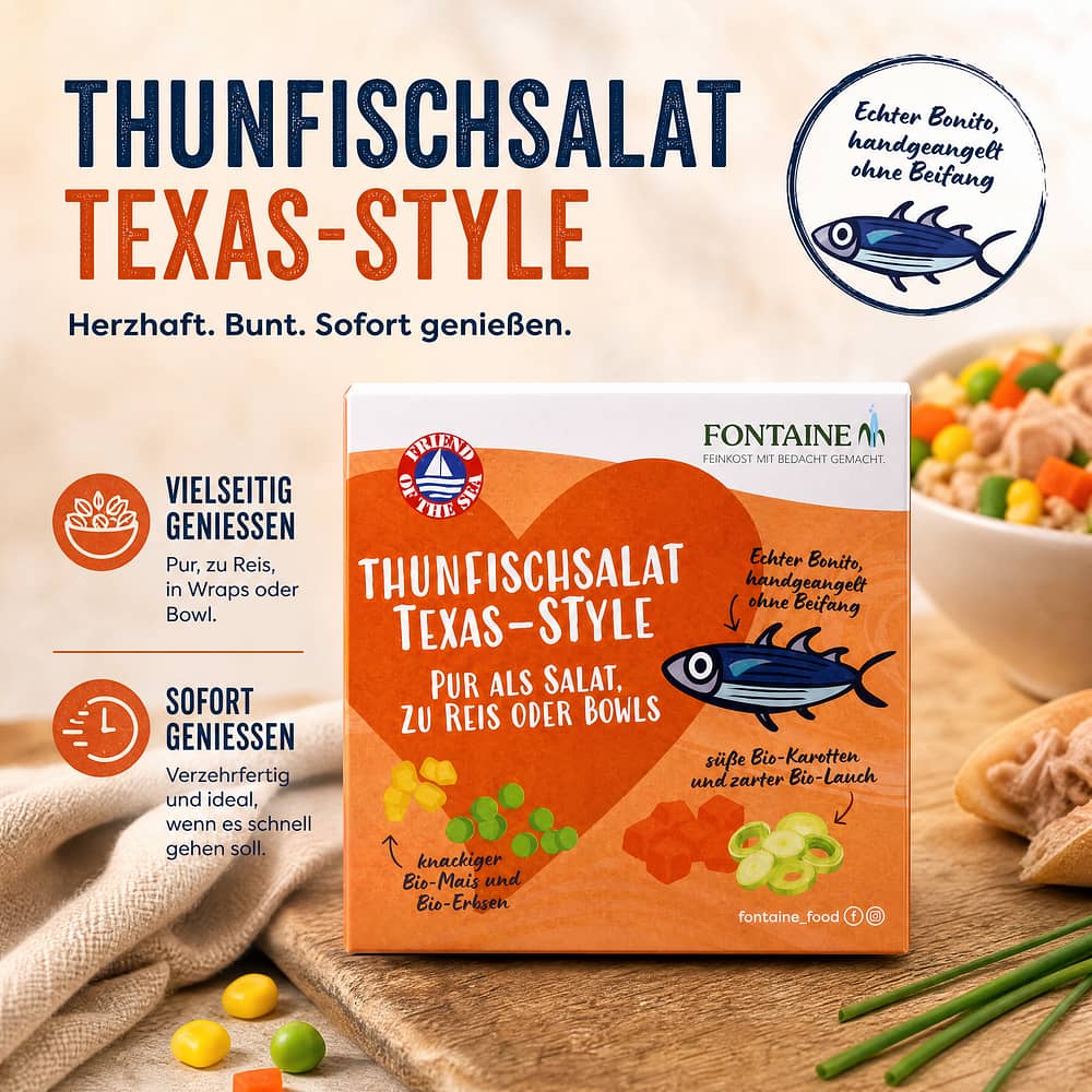 Fontaine Thunfischsalat Texas-Style 200g 200 Gramm Produktbild