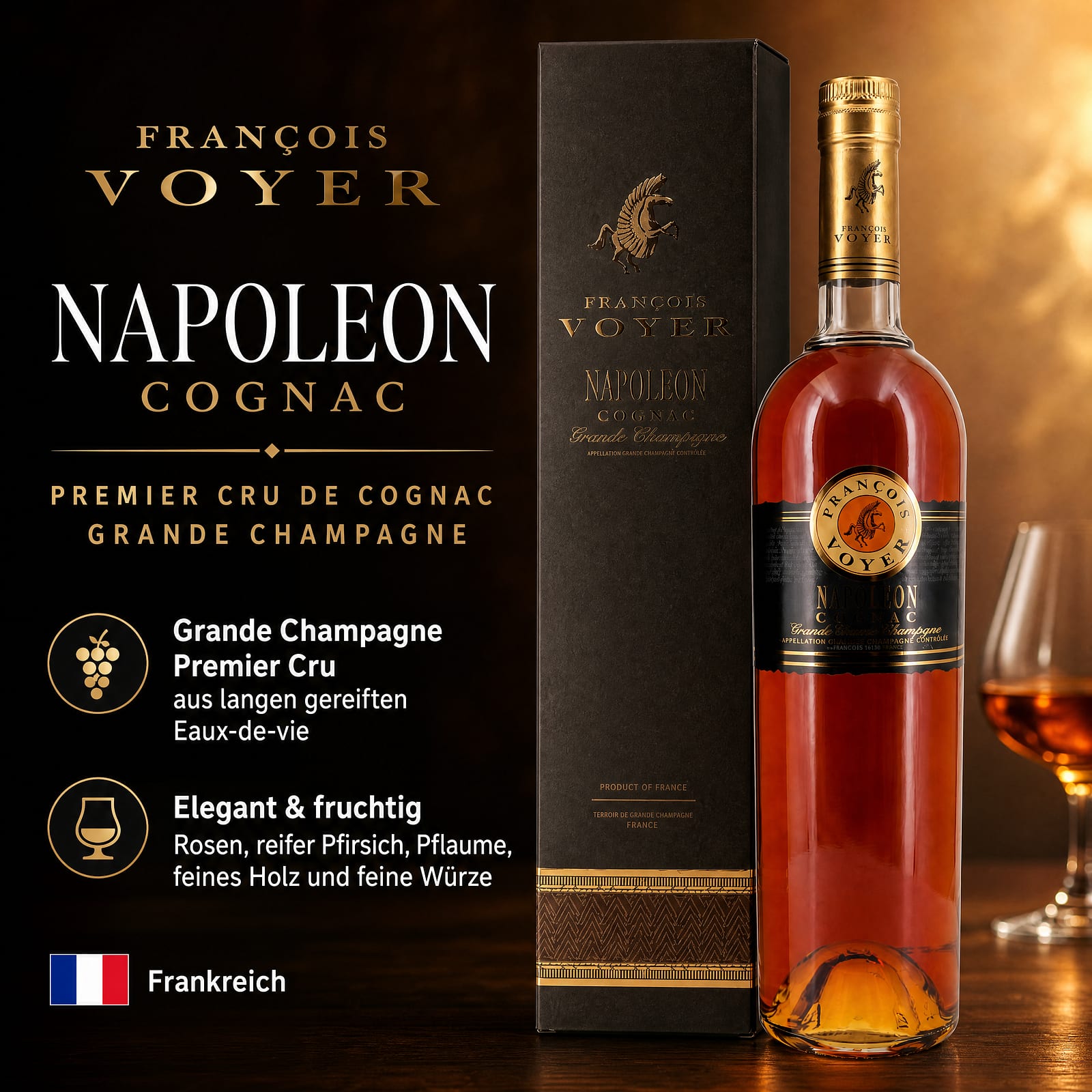 François Voyer Napoleon Premier Cru de Cognac Grande Champagne 0