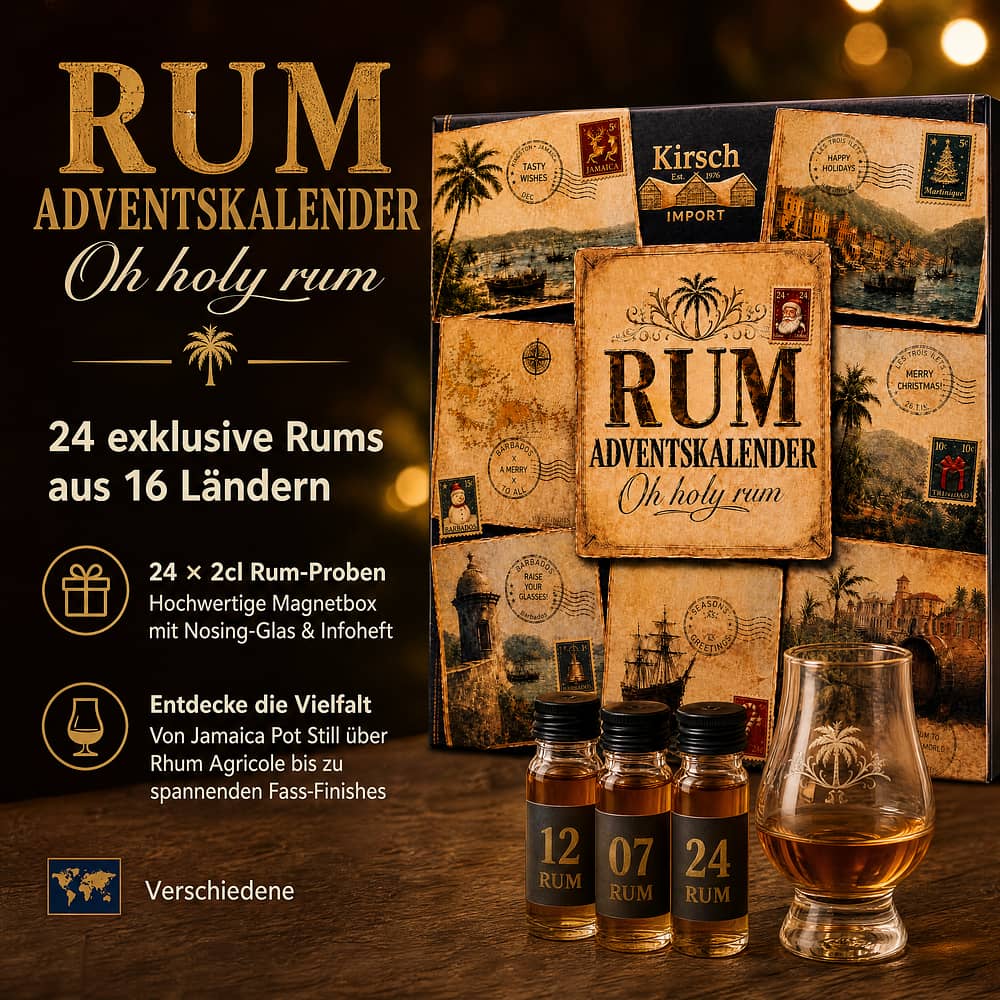 genuba 2026 RUM Adventskalender 24 x 2cl 0,480 Liter/ 44.8% vol Produktbild
