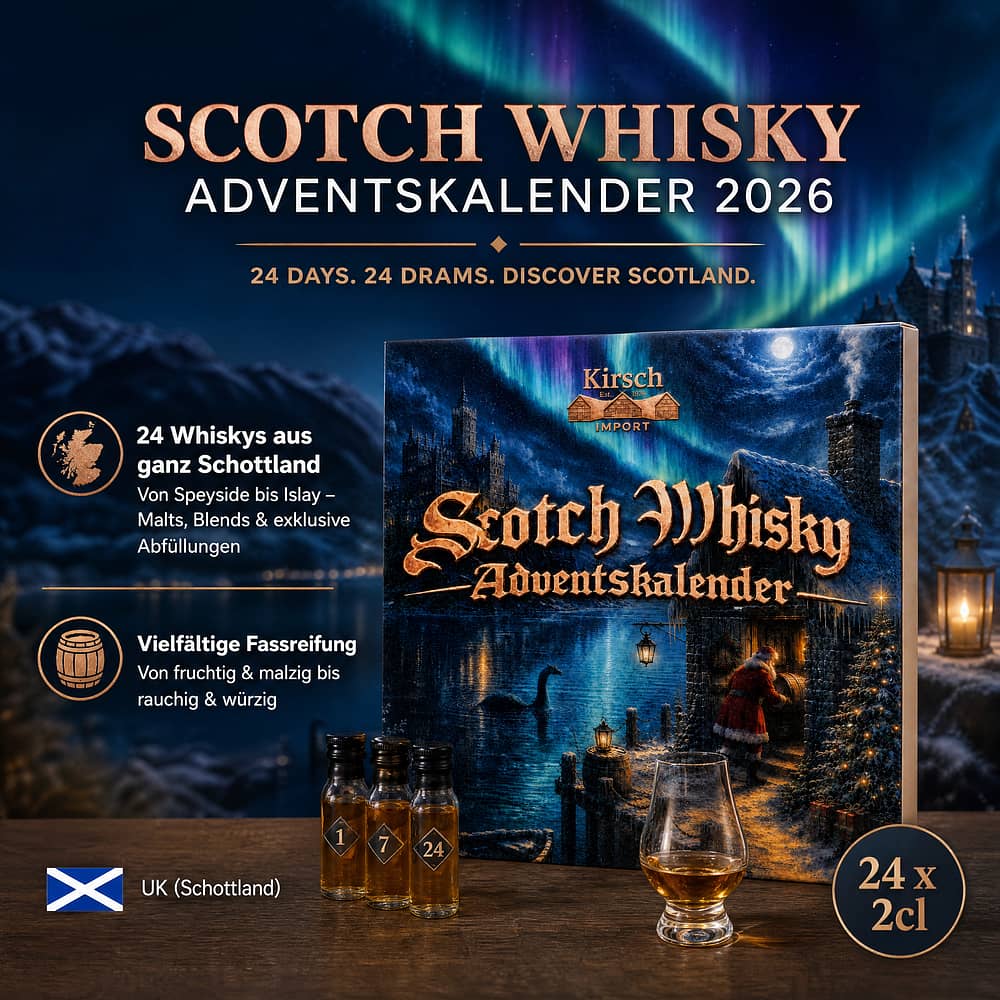 genuba 2026 Scotch Whisky Adventskalender 24 x 2cl 0,480 Liter/ 49.1% vol Produktbild