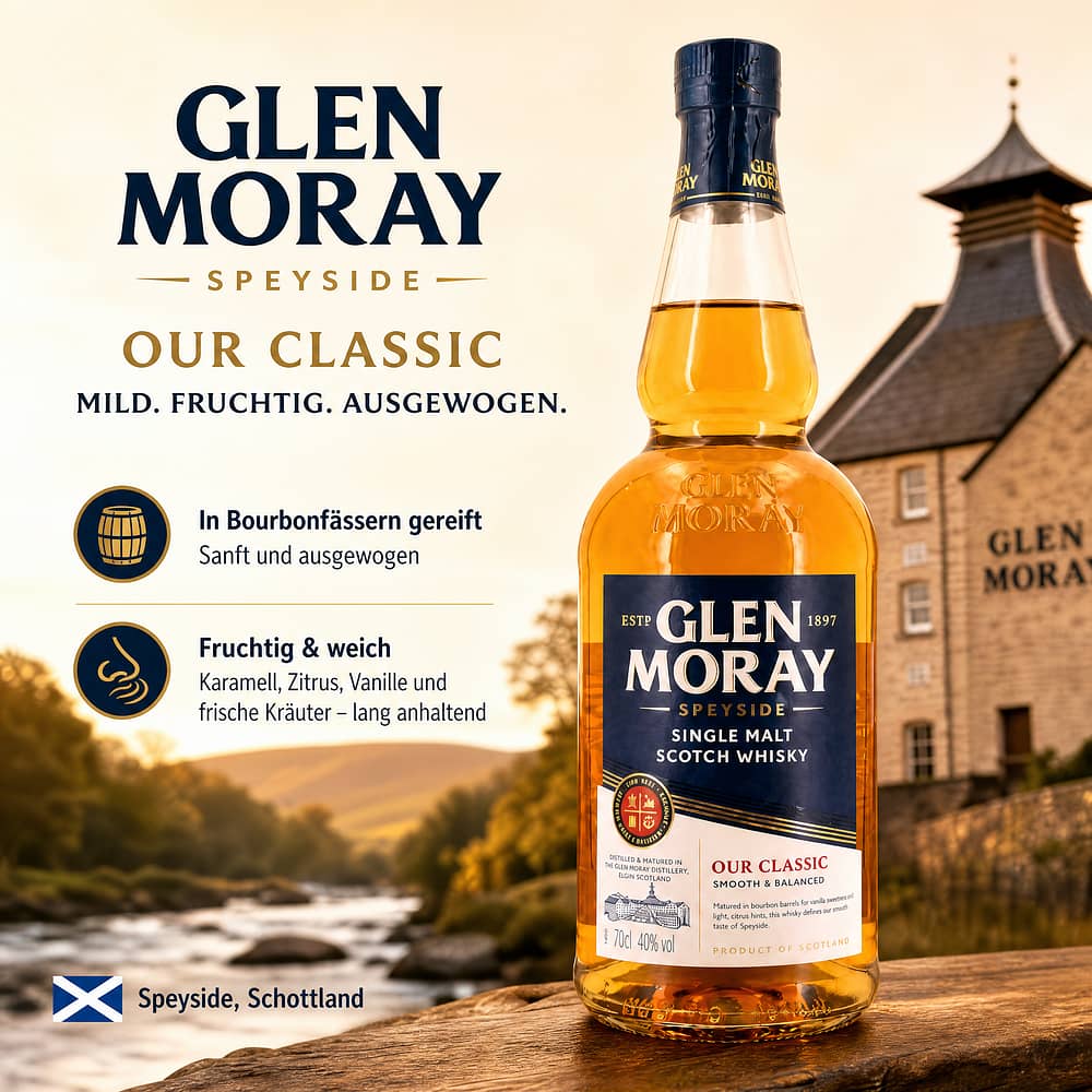 Glen Moray Classic Elgin Our Classic 0,70 Liter/ 40.0% vol Produktbild