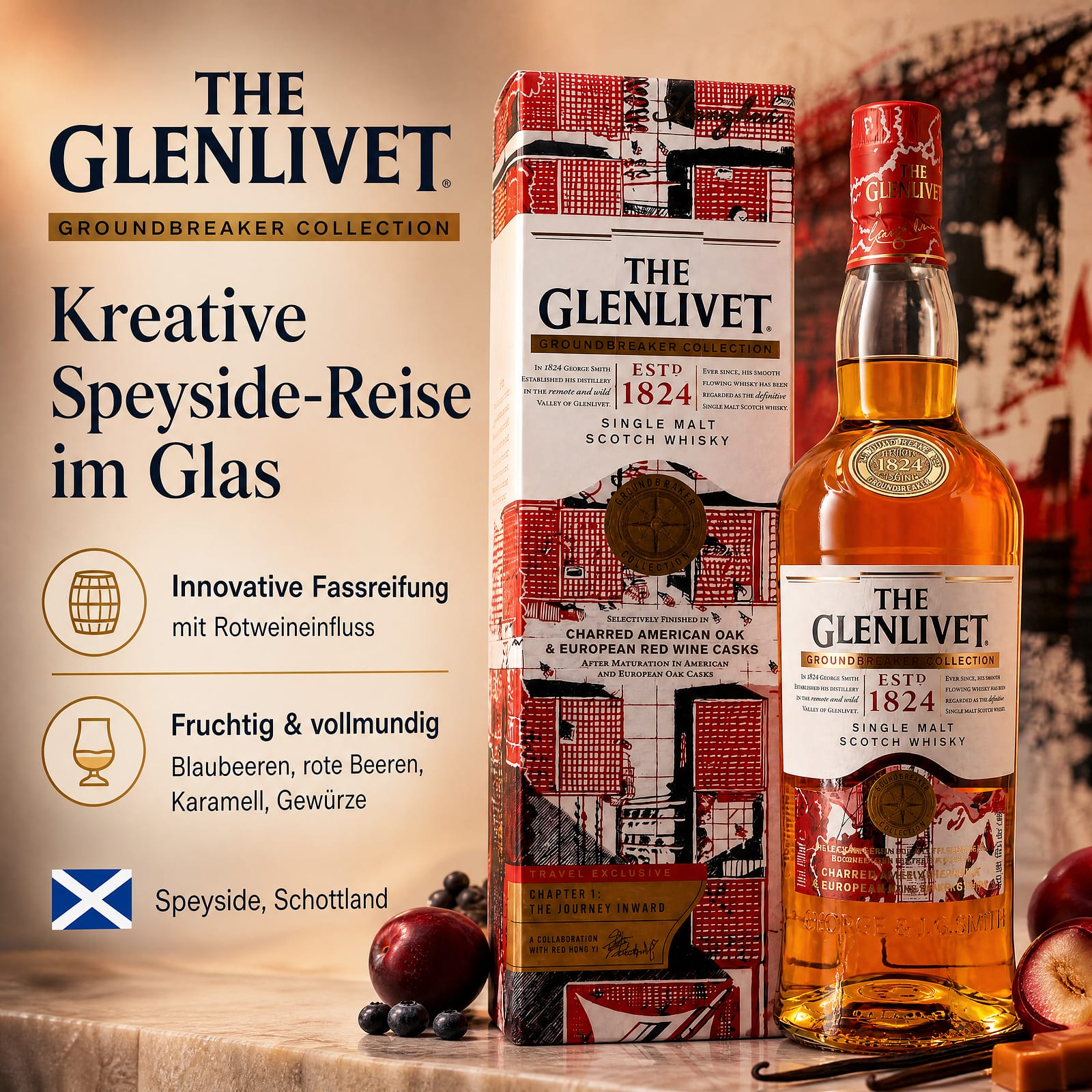 Glenlivet Groundbreaker Collection 0,70 Liter/ 40.0% vol