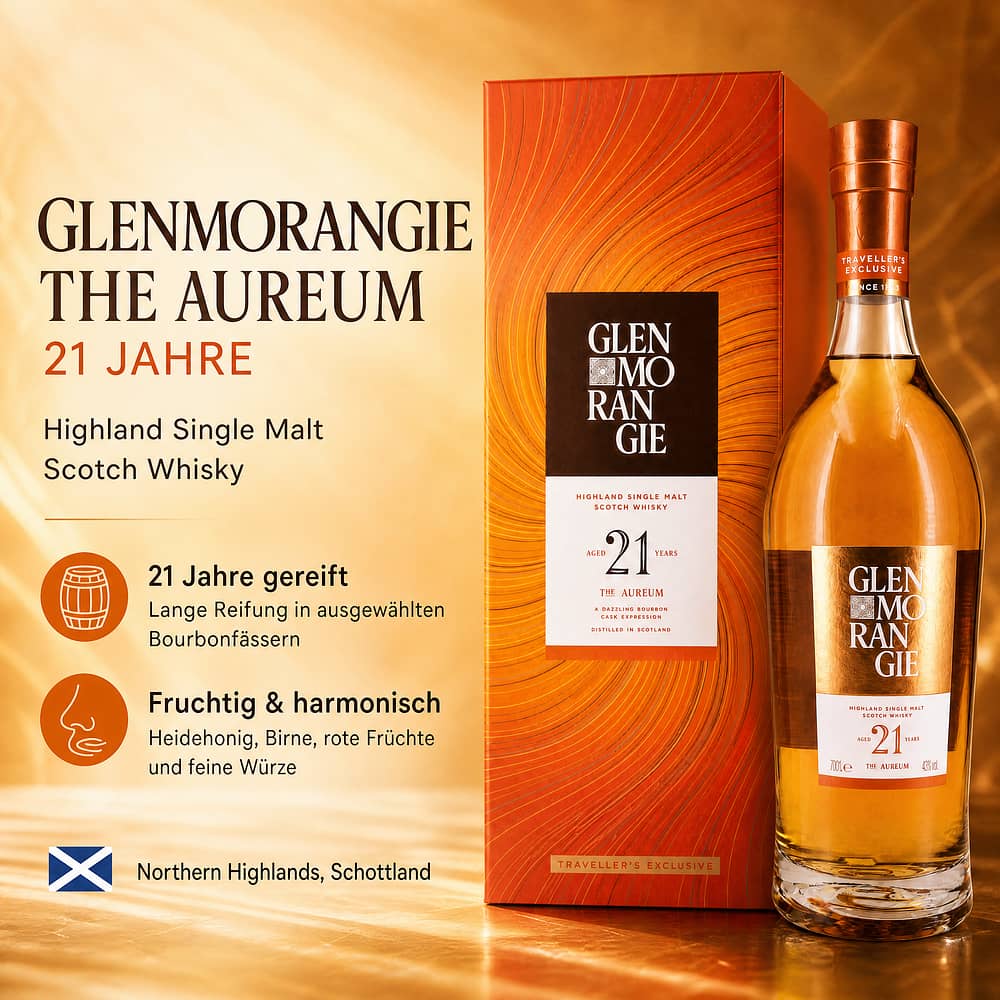 Glenmorangie The Aureum 21 Jahre 0,70 Liter/ 43.0% vol Produktbild
