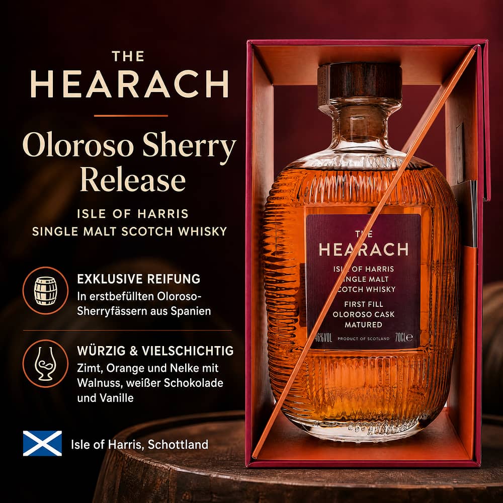 Isle of Harris The Hearach Oloroso Sherry Release 0,70 Liter/ 46.0% vol Produktbild