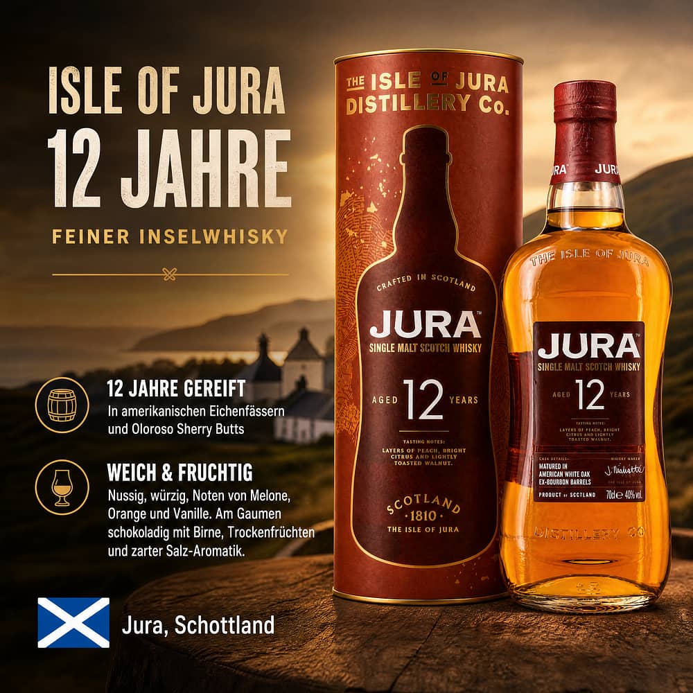 Isle of Jura 12 Jahre 0,70 Liter/ 40.0% vol Produktbild