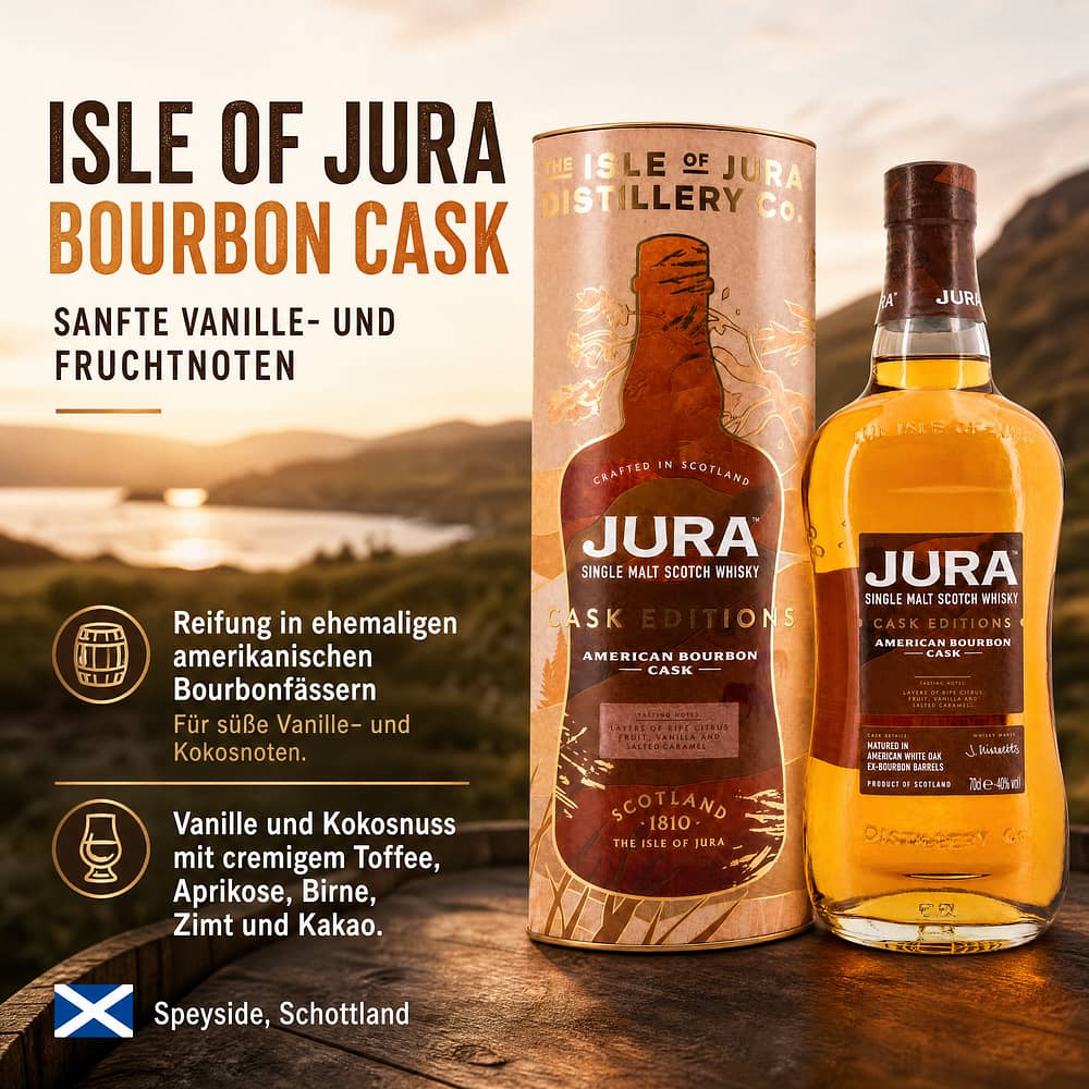Isle of Jura Bourbon Cask 0,70 Liter/ 40.0% vol Produktbild