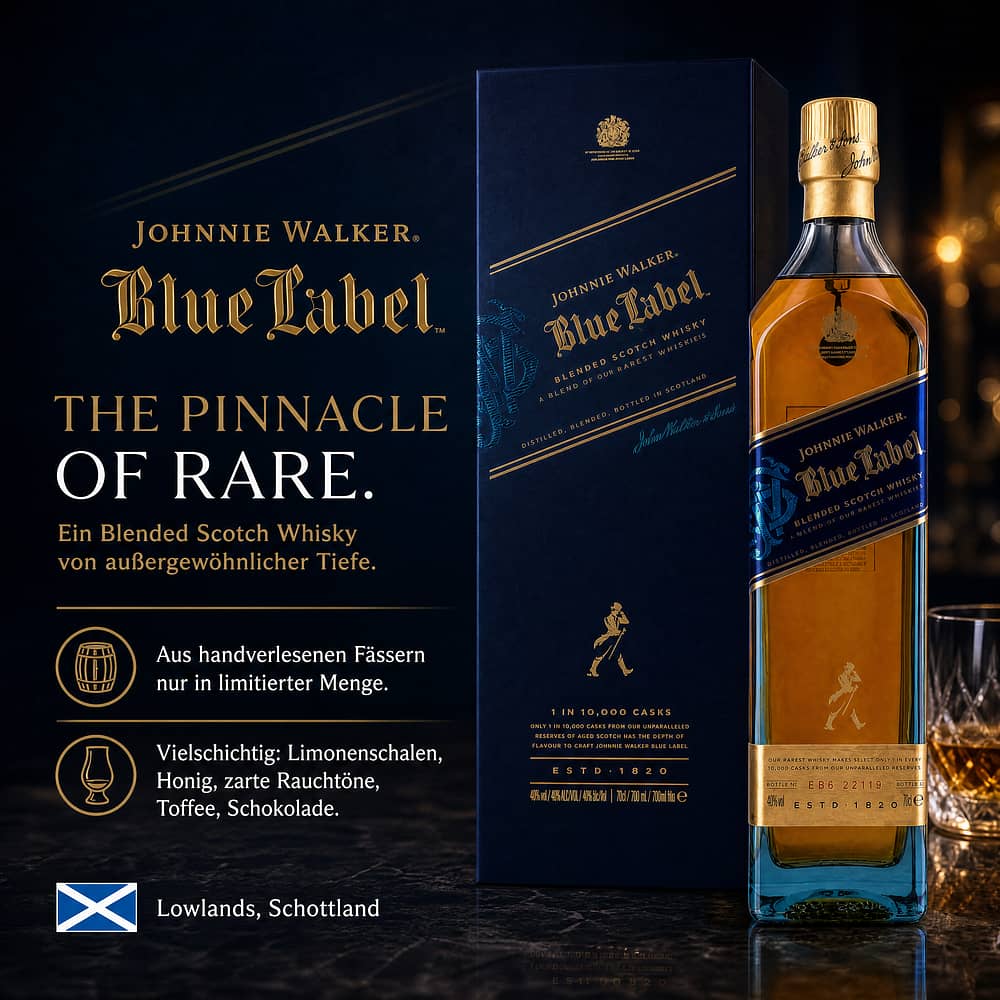 Johnnie Walker Blue Label 0,70 Liter/ 40.0% vol Produktbild