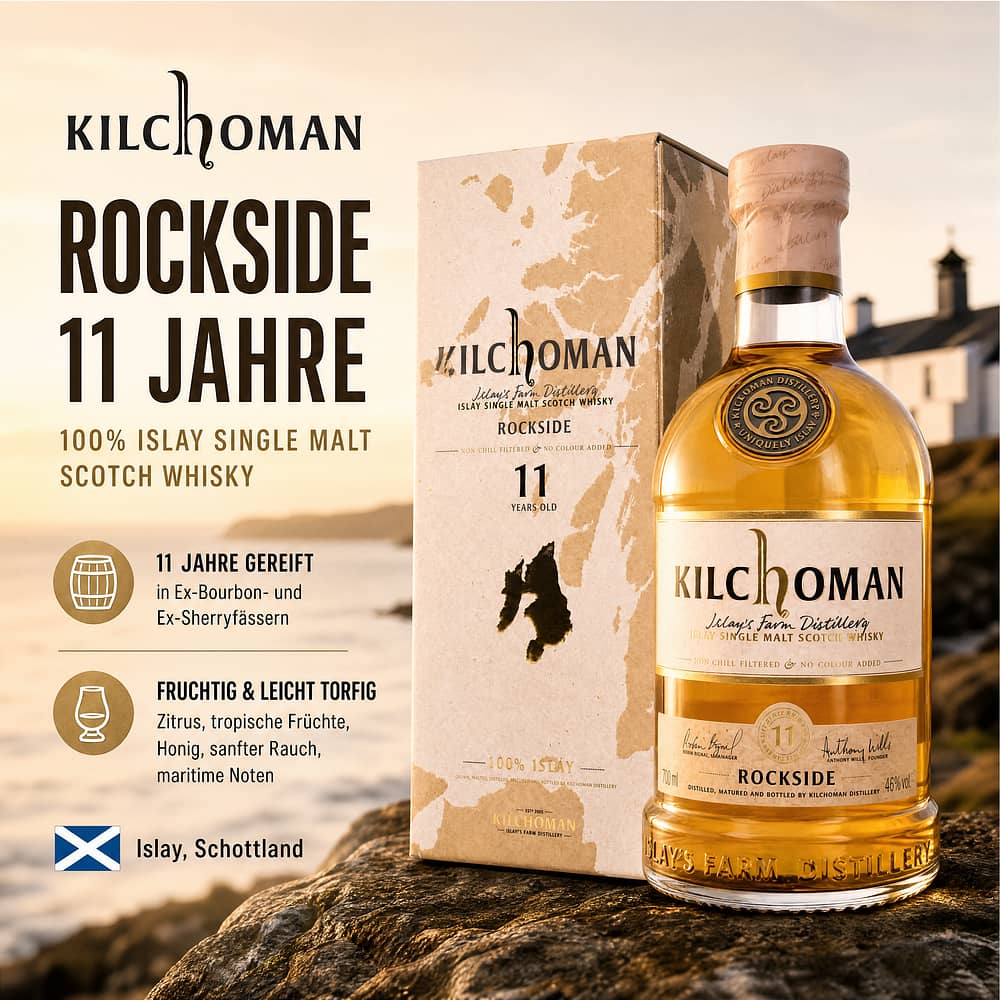 Kilchoman Rockside 11 Jahre 0,70 Liter/ 46.0% vol Produktbild