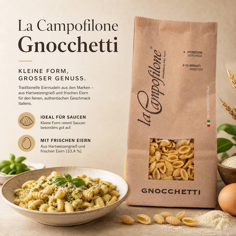 La Campofilone Gnocchetti 250 Gramm Produktbild