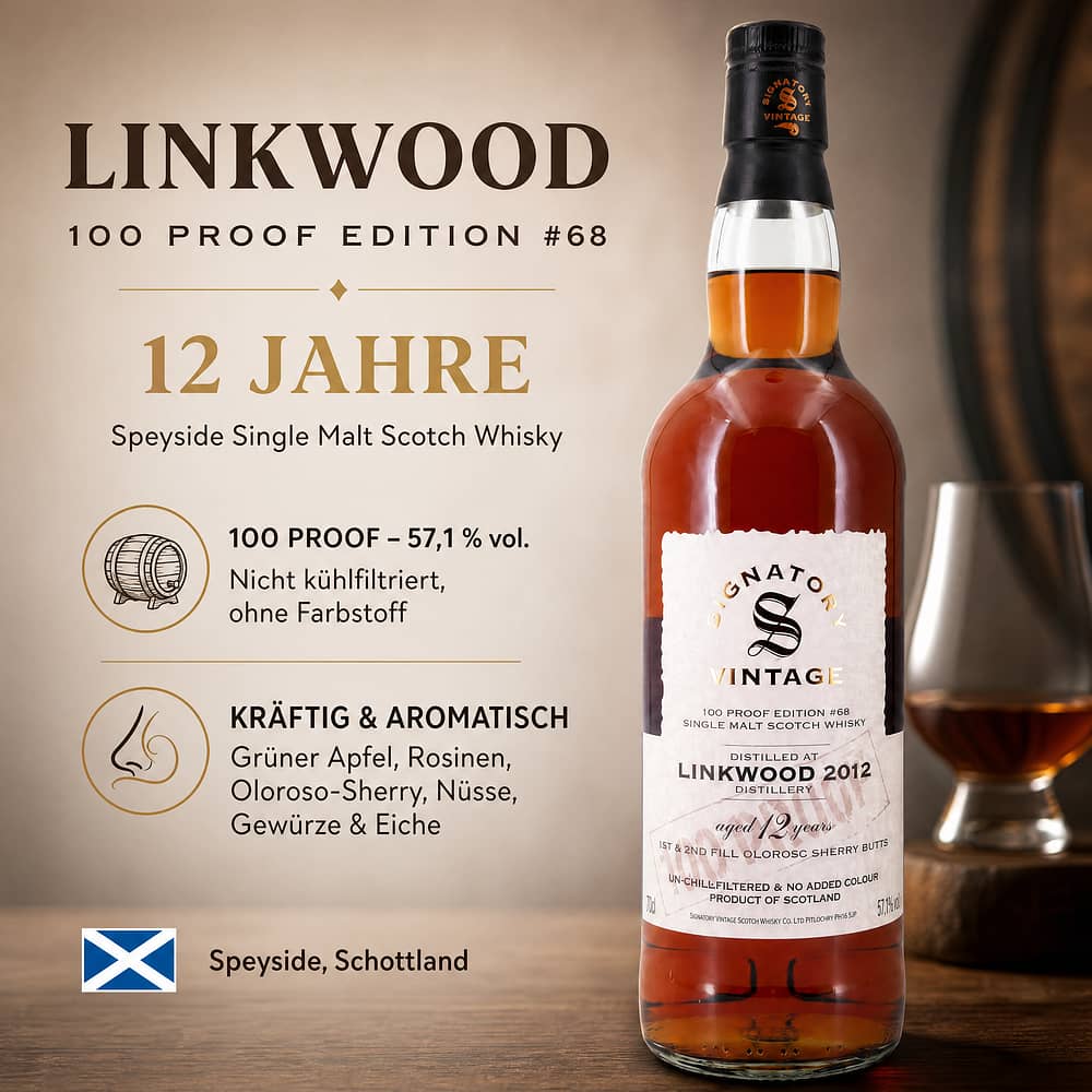Linkwood 100 Proof Edition #68 / 12 Jahre 0,70 Liter/ 57.1% vol Produktbild