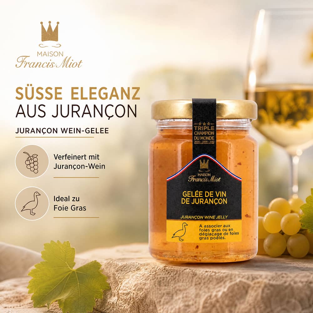 Maison Francis Miot Jurançon Gelee-Confit Jurançon Wein-Gelee 110 Gramm Produktbild