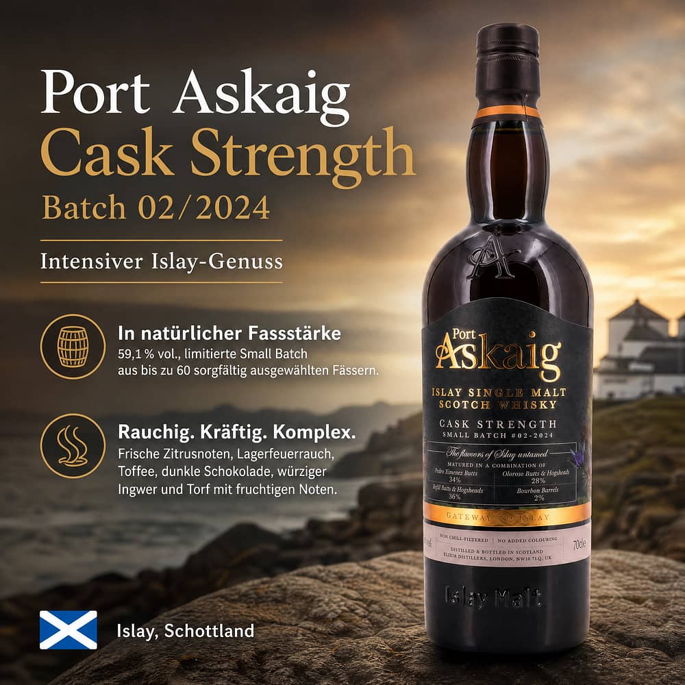 Port Askaig Cask Strength Batch 02/2024 0,70 Liter/ 59.1% vol Produktbild