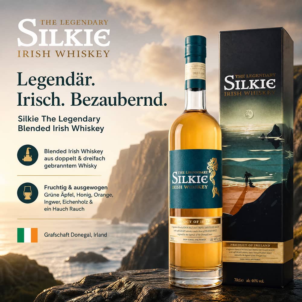 Silkie The Legendary Blended Irish Whiskey 0,70 Liter/ 46.0% vol Produktbild