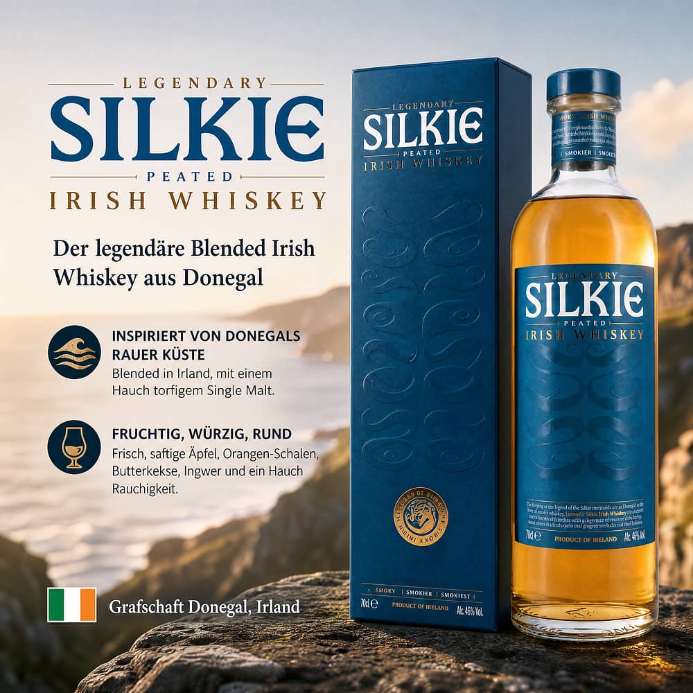 Silkie The Legendary Blended Irish Whiskey 0,70 Liter/ 46.0% vol Produktbild