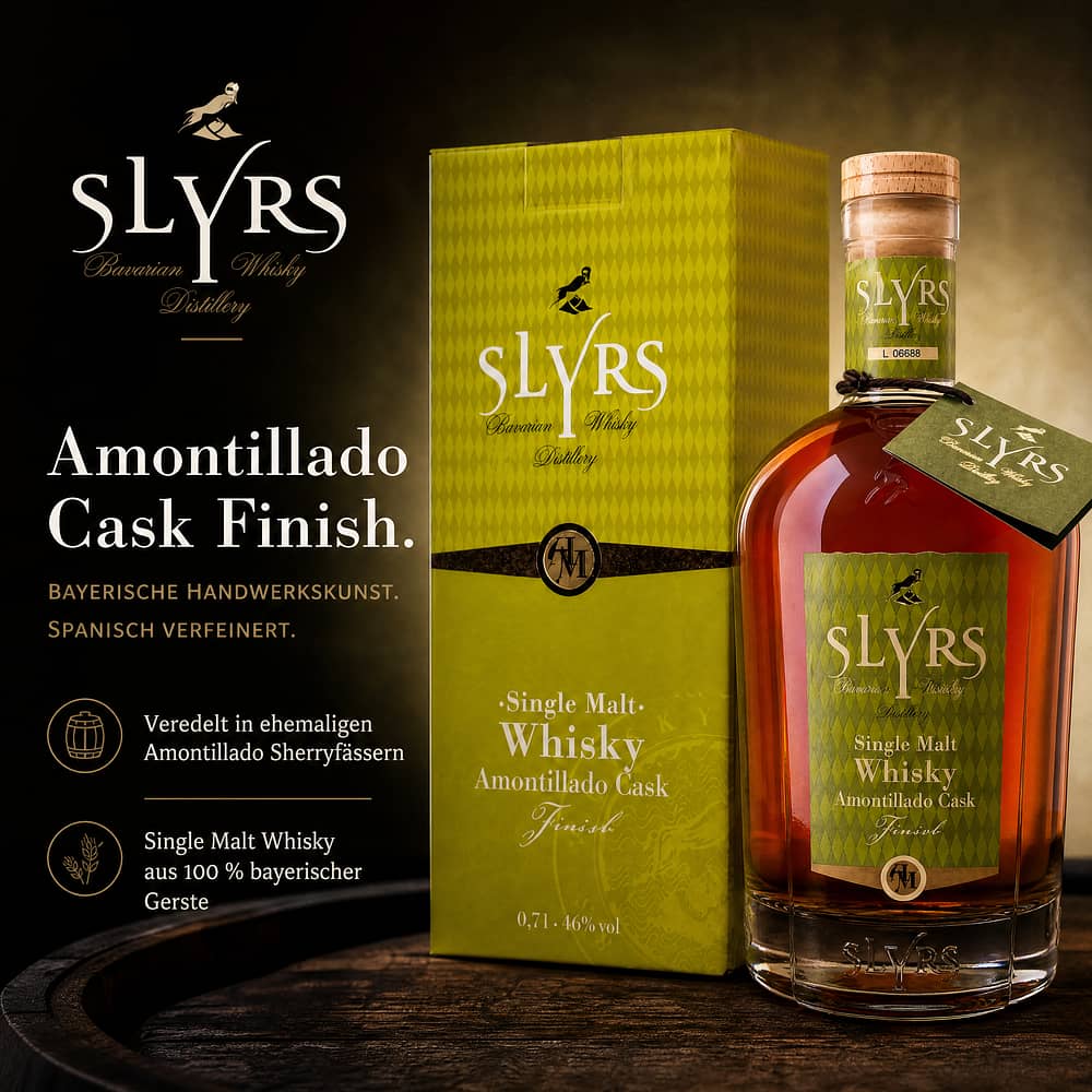 Slyrs Amontillado Cask finish 0,70 Liter/ 46.0% vol Produktbild