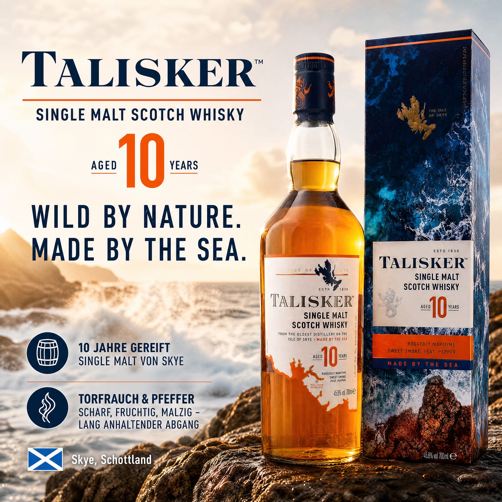 Talisker 10 Jahre 0,70 Liter/ 45.8% vol