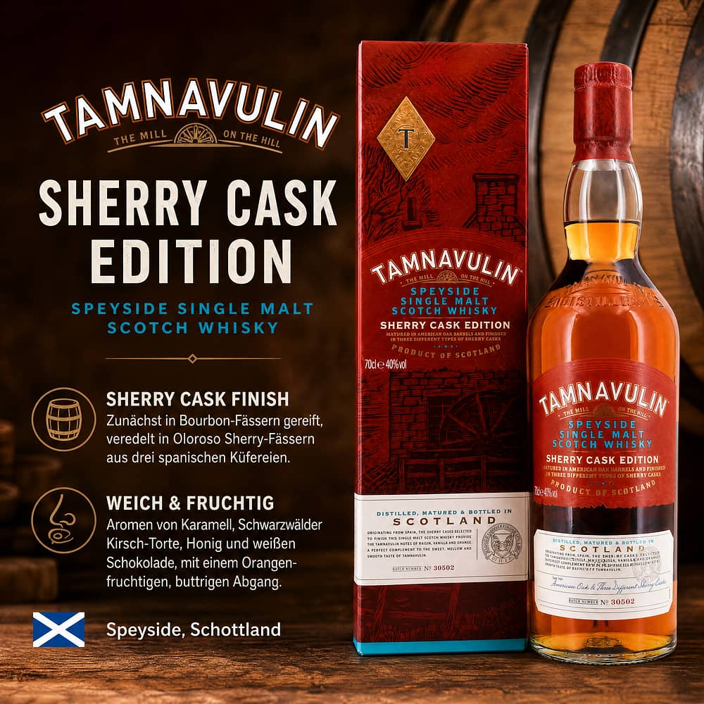 Tamnavulin Sherry Cask Edition 0,70 Liter/ 40.0% vol Produktbild